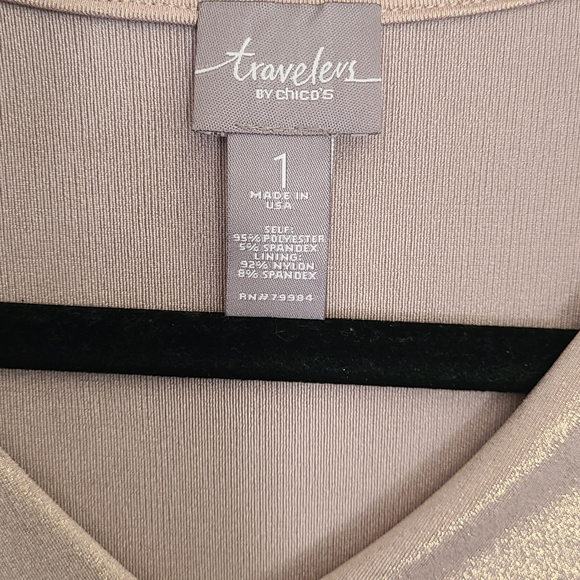 Gold Chico's Top' size 1 - Picture 4 of 9